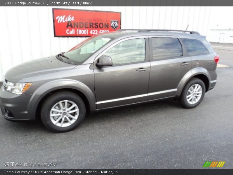 Storm Gray Pearl / Black 2013 Dodge Journey SXT