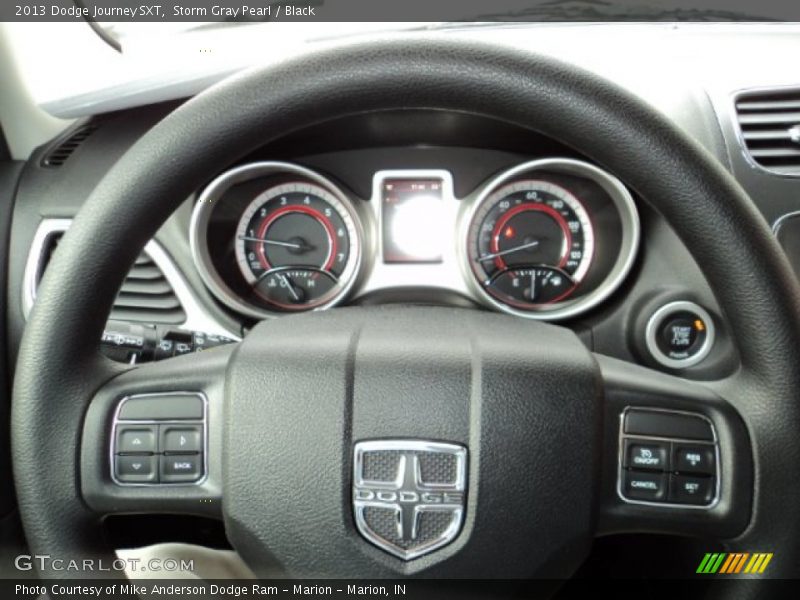 Storm Gray Pearl / Black 2013 Dodge Journey SXT