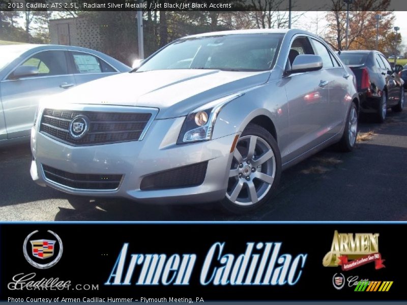 Radiant Silver Metallic / Jet Black/Jet Black Accents 2013 Cadillac ATS 2.5L
