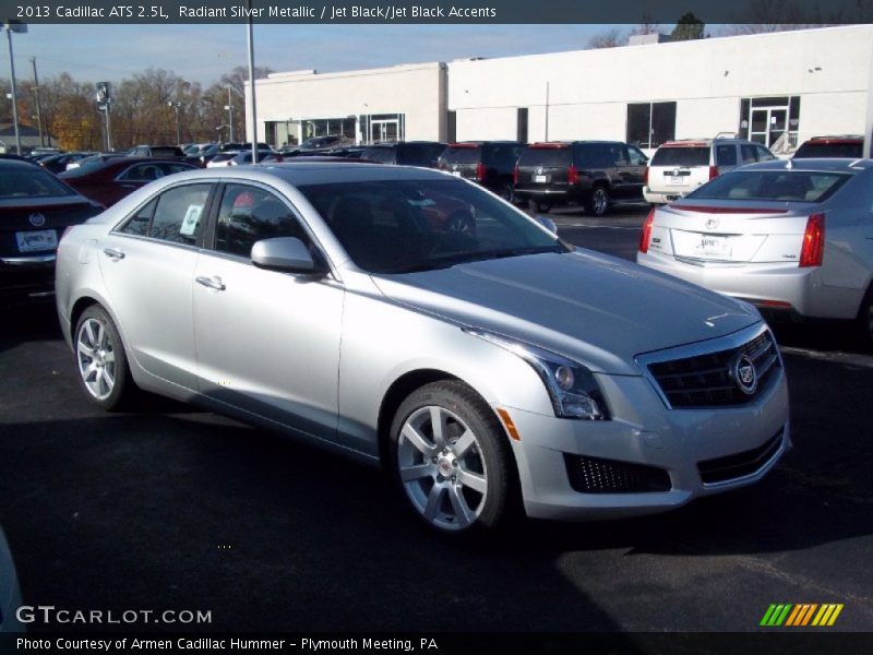 Radiant Silver Metallic / Jet Black/Jet Black Accents 2013 Cadillac ATS 2.5L