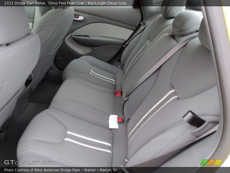 Citrus Peel Pearl Coat / Black/Light Diesel Gray 2013 Dodge Dart Rallye