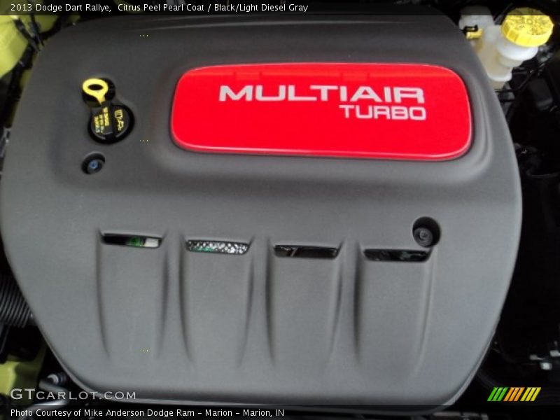 Citrus Peel Pearl Coat / Black/Light Diesel Gray 2013 Dodge Dart Rallye