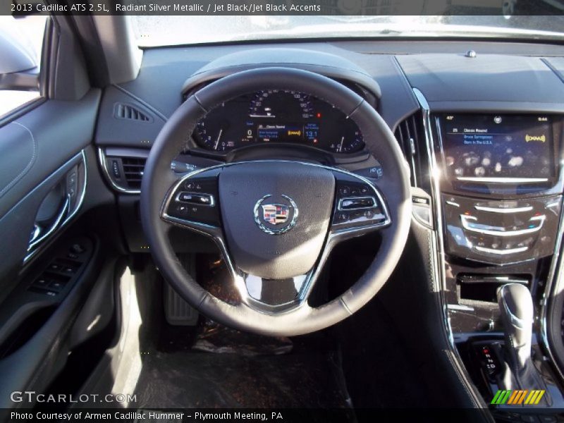 Radiant Silver Metallic / Jet Black/Jet Black Accents 2013 Cadillac ATS 2.5L