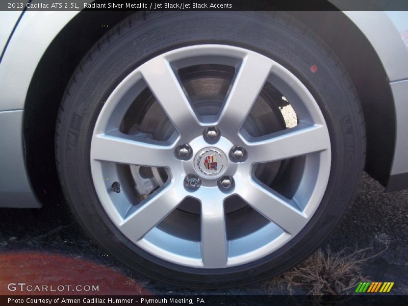 Radiant Silver Metallic / Jet Black/Jet Black Accents 2013 Cadillac ATS 2.5L