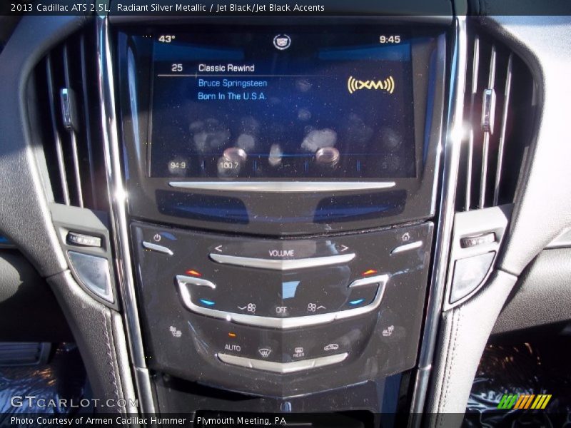 Radiant Silver Metallic / Jet Black/Jet Black Accents 2013 Cadillac ATS 2.5L