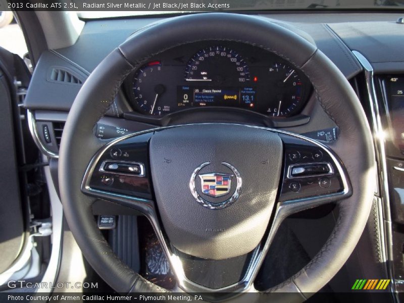Radiant Silver Metallic / Jet Black/Jet Black Accents 2013 Cadillac ATS 2.5L