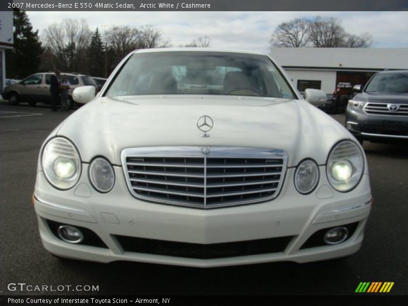 Arctic White / Cashmere 2007 Mercedes-Benz E 550 4Matic Sedan