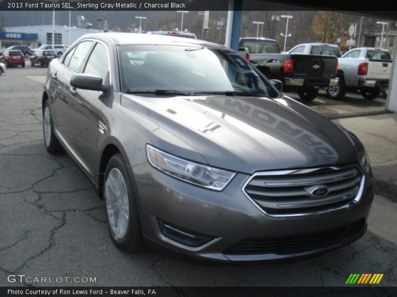 Sterling Gray Metallic / Charcoal Black 2013 Ford Taurus SEL