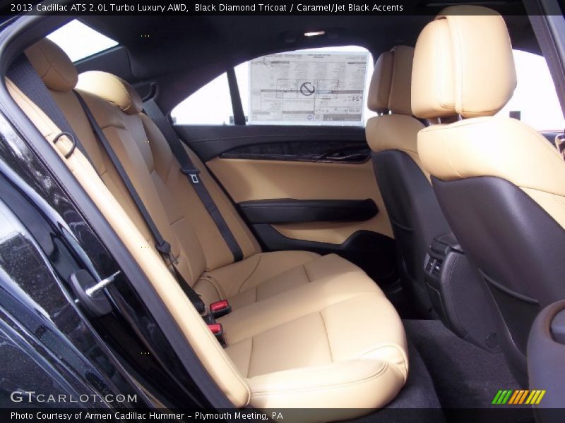 Black Diamond Tricoat / Caramel/Jet Black Accents 2013 Cadillac ATS 2.0L Turbo Luxury AWD