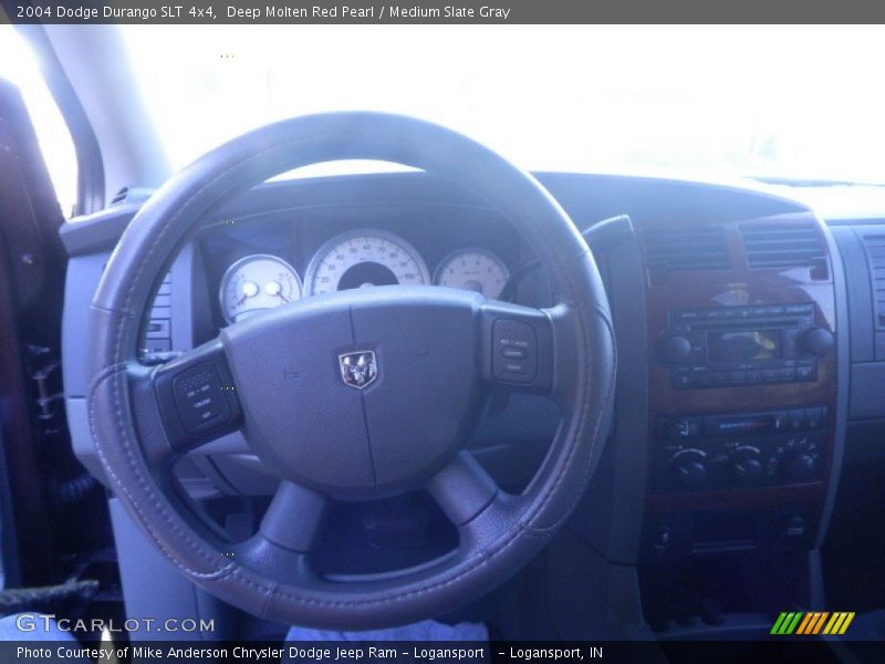 Deep Molten Red Pearl / Medium Slate Gray 2004 Dodge Durango SLT 4x4