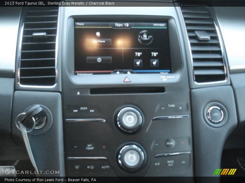 Sterling Gray Metallic / Charcoal Black 2013 Ford Taurus SEL