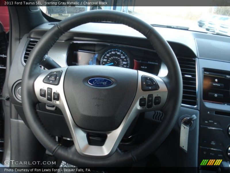 Sterling Gray Metallic / Charcoal Black 2013 Ford Taurus SEL