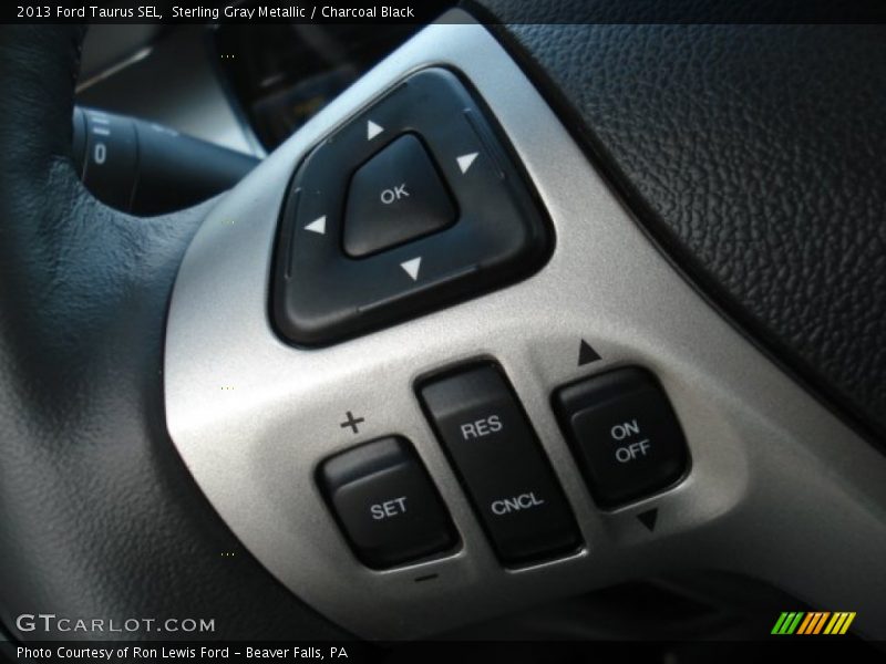 Sterling Gray Metallic / Charcoal Black 2013 Ford Taurus SEL