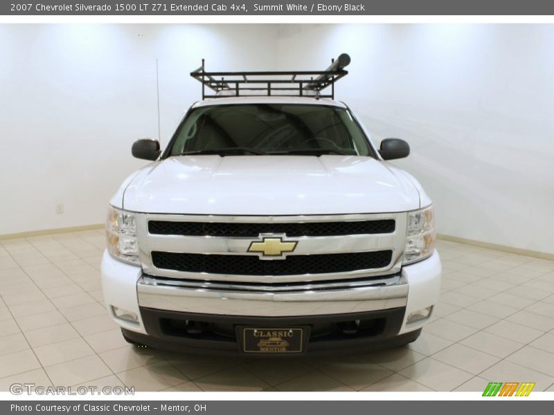 Summit White / Ebony Black 2007 Chevrolet Silverado 1500 LT Z71 Extended Cab 4x4