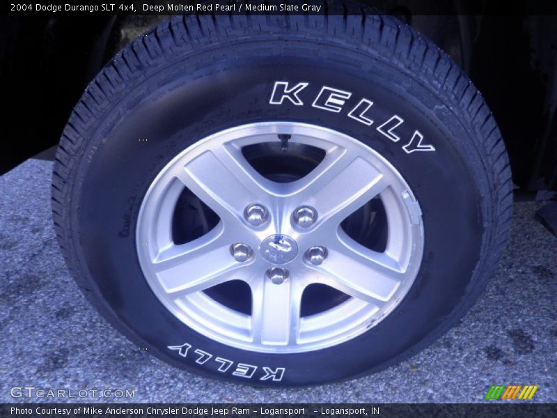 Deep Molten Red Pearl / Medium Slate Gray 2004 Dodge Durango SLT 4x4