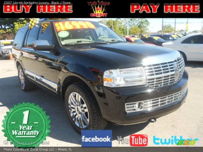 Black / Stone 2007 Lincoln Navigator Luxury