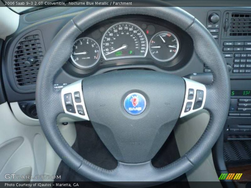 Nocturne Blue Metallic / Parchment 2006 Saab 9-3 2.0T Convertible
