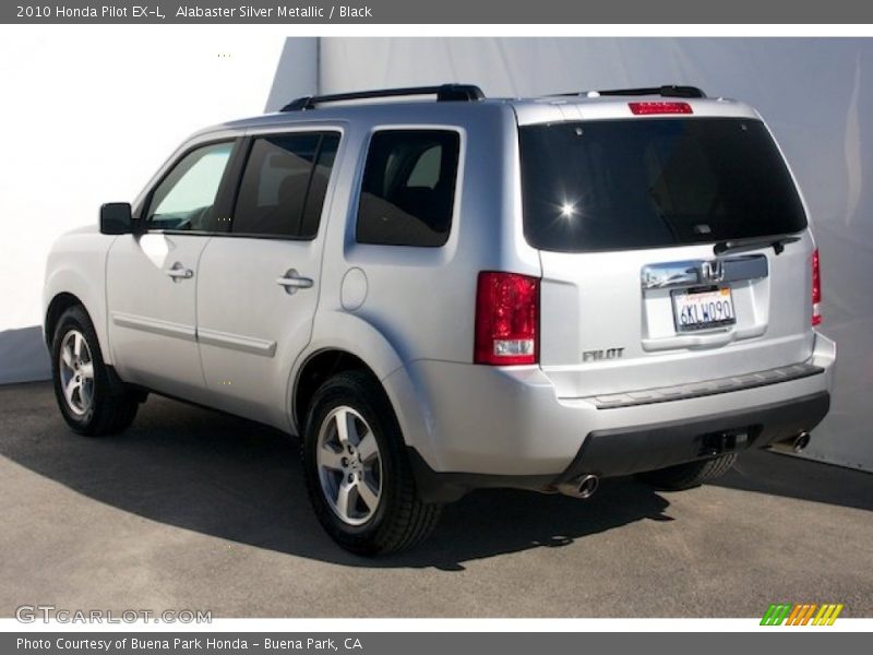 Alabaster Silver Metallic / Black 2010 Honda Pilot EX-L