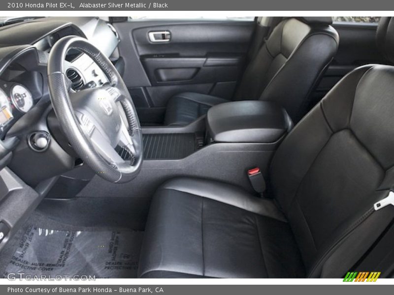 Alabaster Silver Metallic / Black 2010 Honda Pilot EX-L