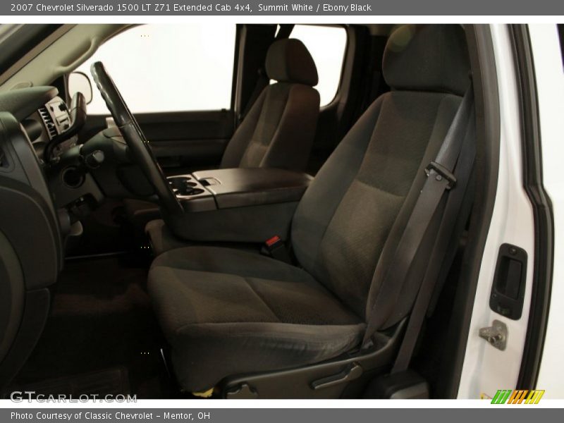 Summit White / Ebony Black 2007 Chevrolet Silverado 1500 LT Z71 Extended Cab 4x4