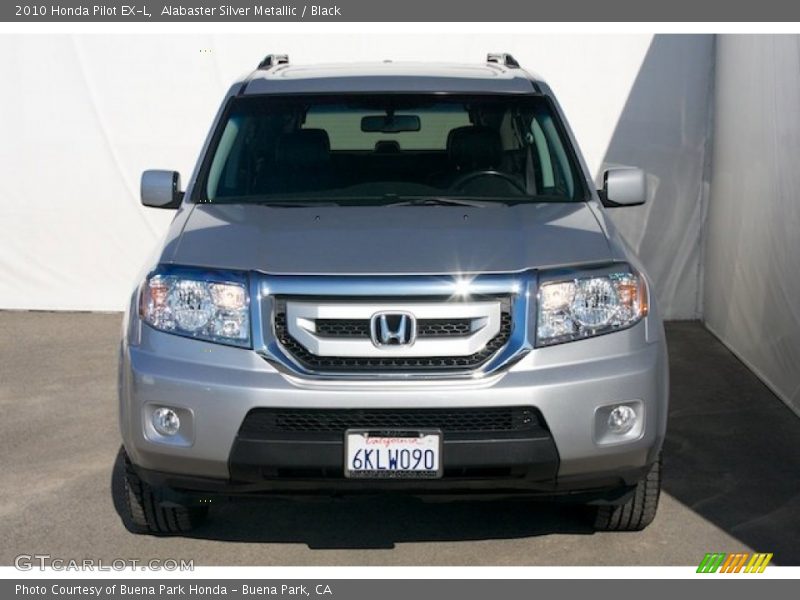 Alabaster Silver Metallic / Black 2010 Honda Pilot EX-L