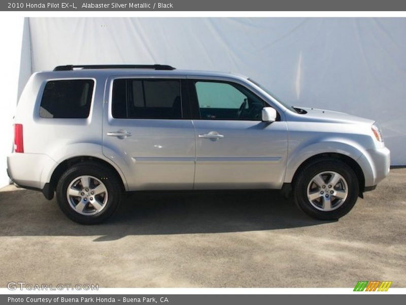 Alabaster Silver Metallic / Black 2010 Honda Pilot EX-L