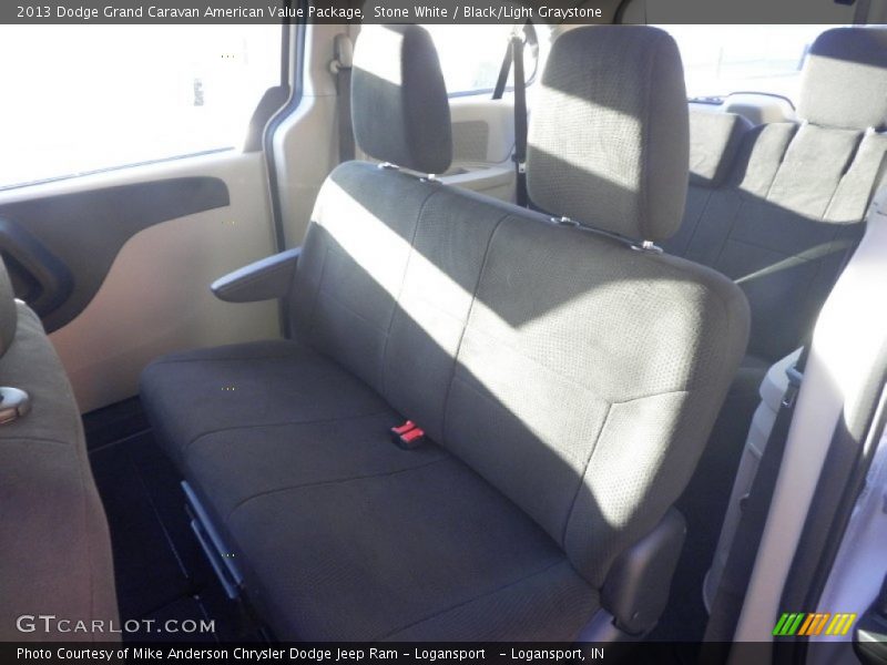 Stone White / Black/Light Graystone 2013 Dodge Grand Caravan American Value Package