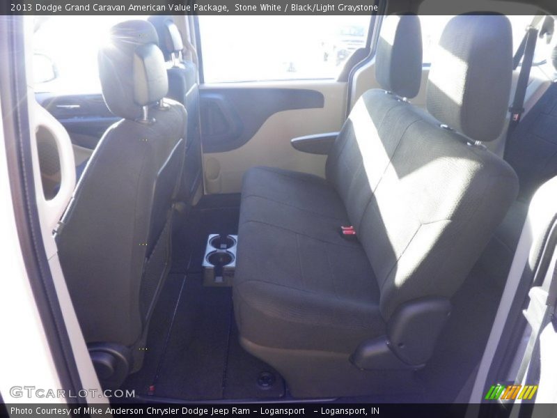Stone White / Black/Light Graystone 2013 Dodge Grand Caravan American Value Package
