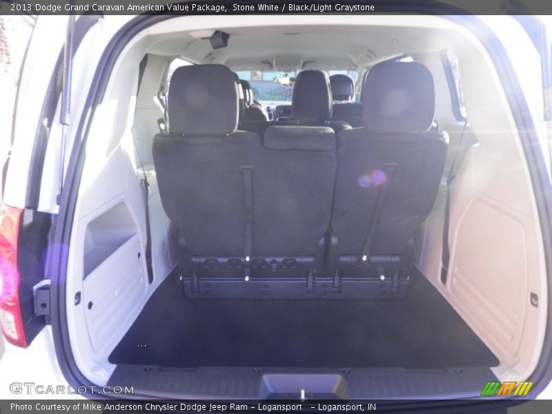Stone White / Black/Light Graystone 2013 Dodge Grand Caravan American Value Package