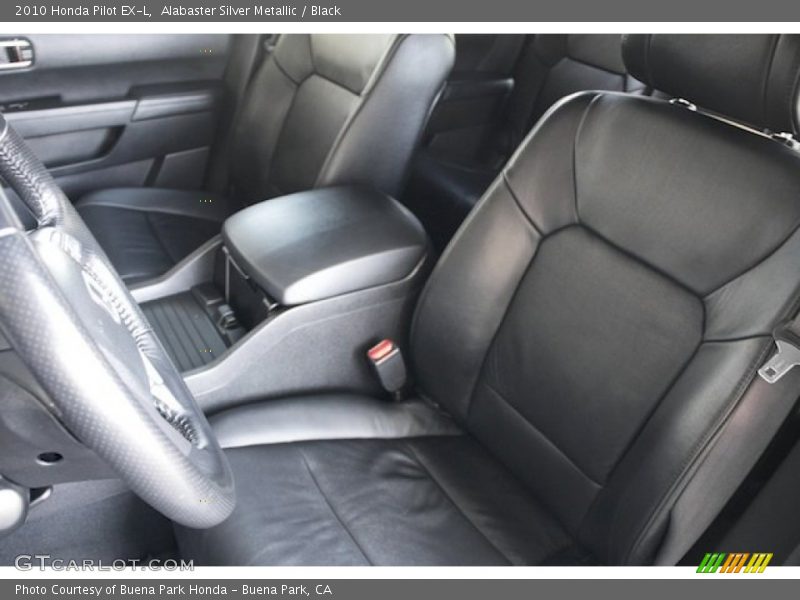 Alabaster Silver Metallic / Black 2010 Honda Pilot EX-L