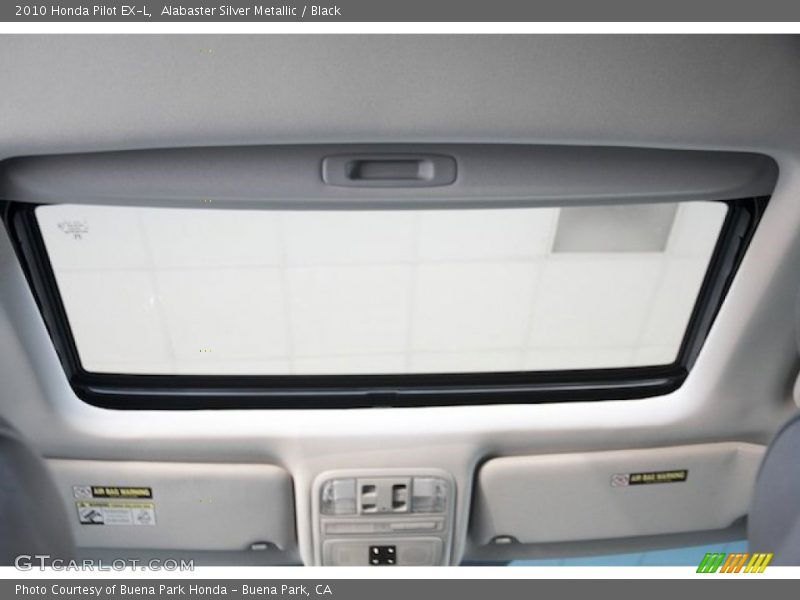 Alabaster Silver Metallic / Black 2010 Honda Pilot EX-L