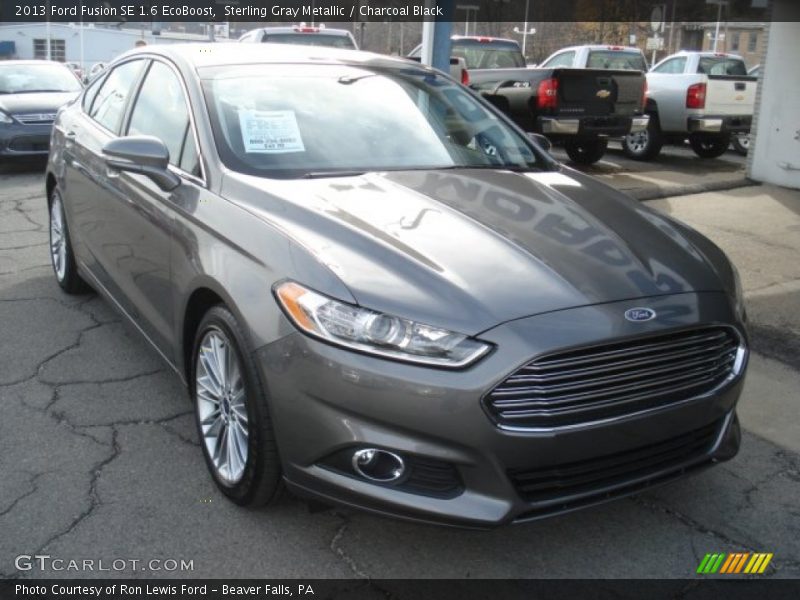 Sterling Gray Metallic / Charcoal Black 2013 Ford Fusion SE 1.6 EcoBoost