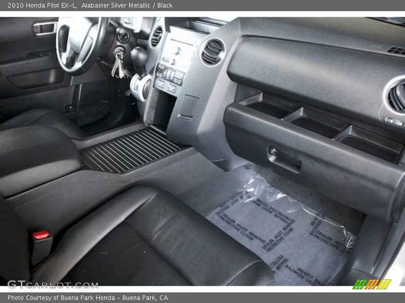 Alabaster Silver Metallic / Black 2010 Honda Pilot EX-L