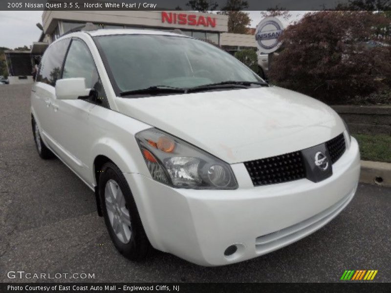 Nordic White Pearl / Gray 2005 Nissan Quest 3.5 S