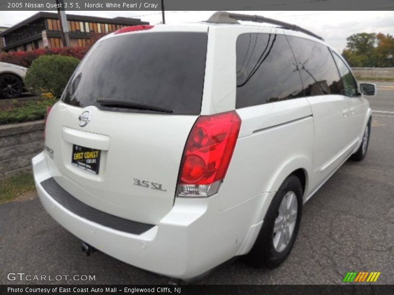 Nordic White Pearl / Gray 2005 Nissan Quest 3.5 S