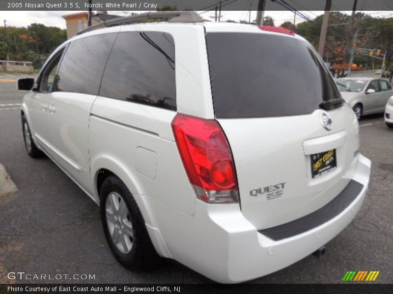 Nordic White Pearl / Gray 2005 Nissan Quest 3.5 S