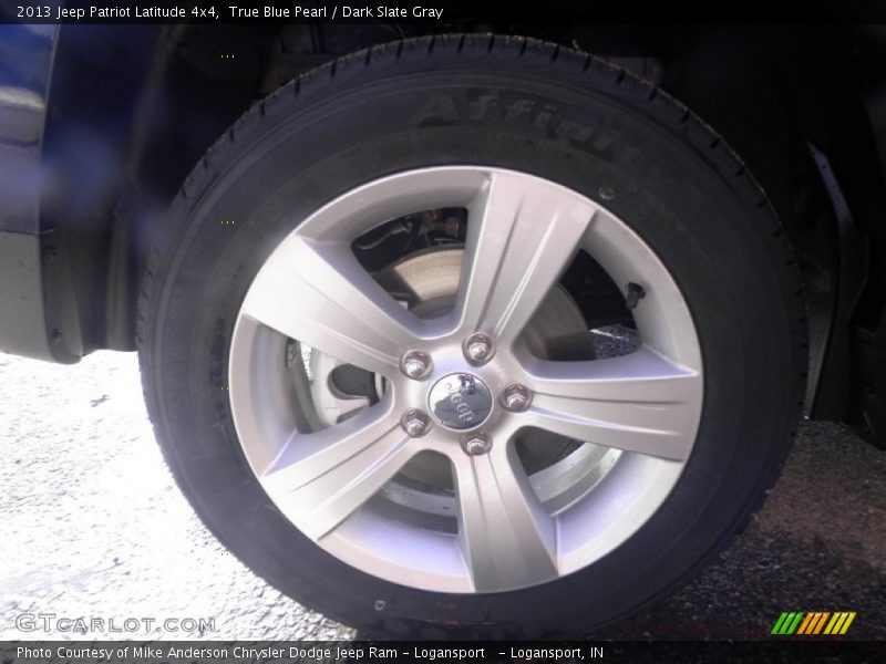 True Blue Pearl / Dark Slate Gray 2013 Jeep Patriot Latitude 4x4