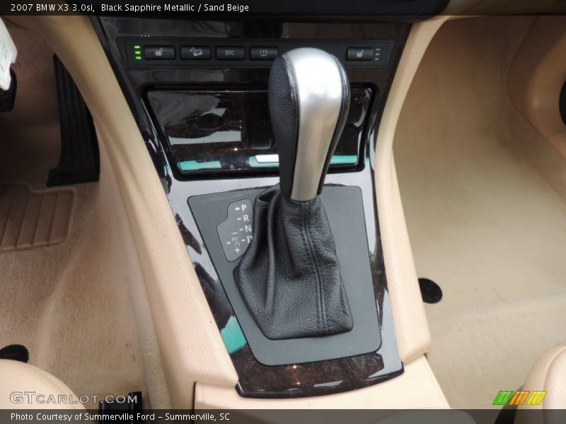 Black Sapphire Metallic / Sand Beige 2007 BMW X3 3.0si