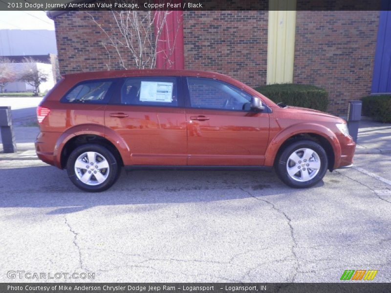 Copper Pearl / Black 2013 Dodge Journey American Value Package