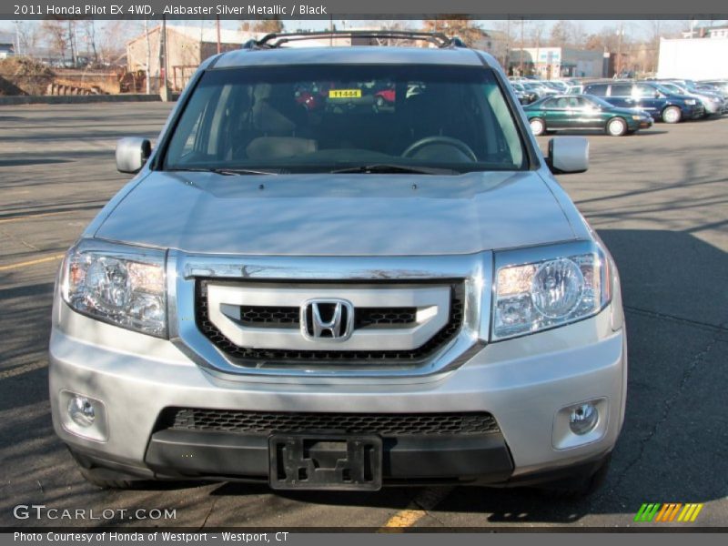 Alabaster Silver Metallic / Black 2011 Honda Pilot EX 4WD