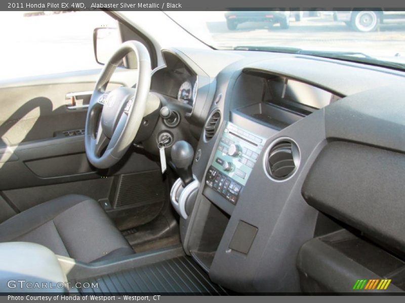 Alabaster Silver Metallic / Black 2011 Honda Pilot EX 4WD
