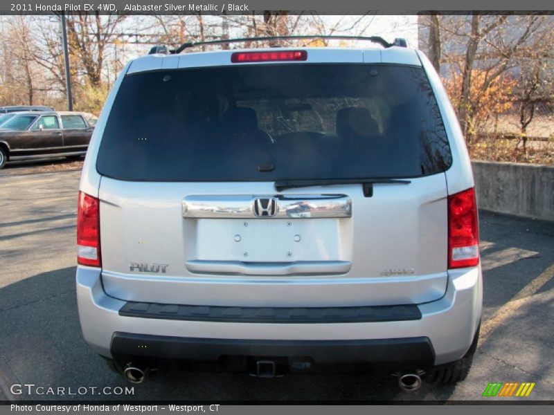 Alabaster Silver Metallic / Black 2011 Honda Pilot EX 4WD
