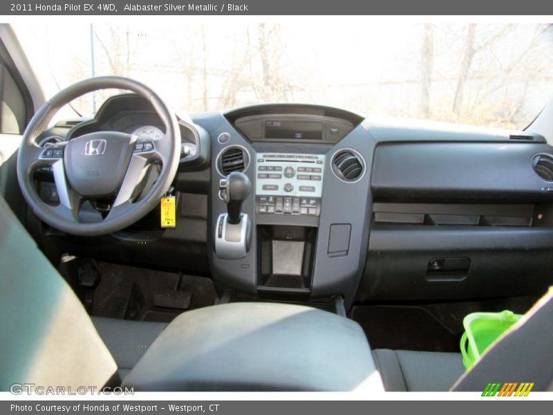 Alabaster Silver Metallic / Black 2011 Honda Pilot EX 4WD