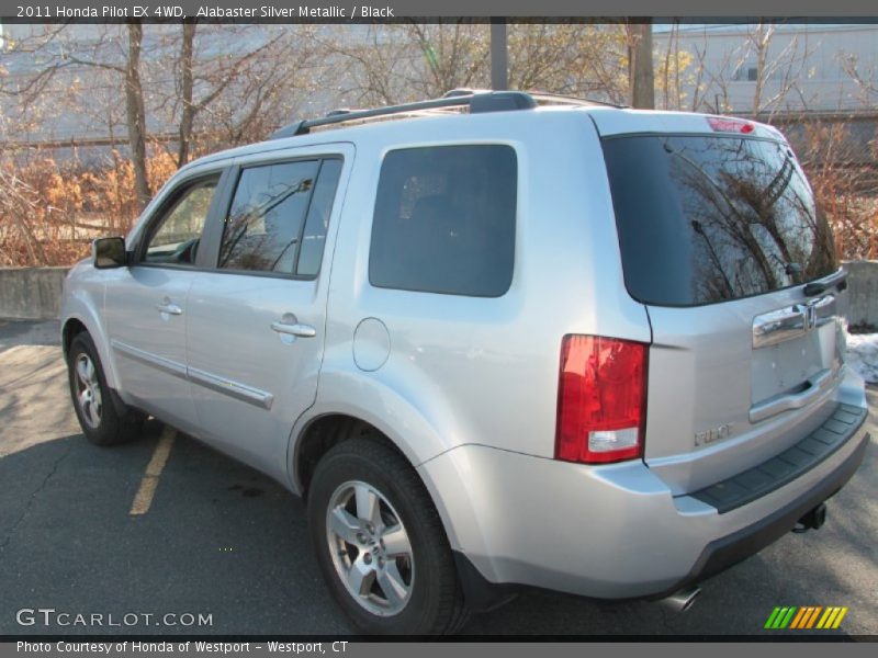 Alabaster Silver Metallic / Black 2011 Honda Pilot EX 4WD