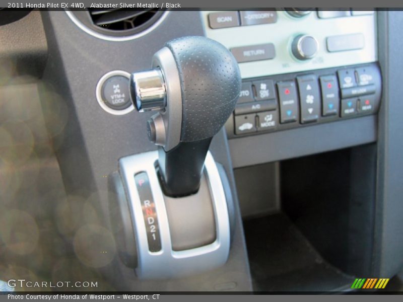 Alabaster Silver Metallic / Black 2011 Honda Pilot EX 4WD