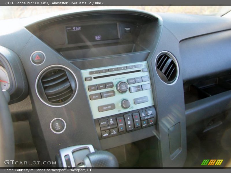 Alabaster Silver Metallic / Black 2011 Honda Pilot EX 4WD