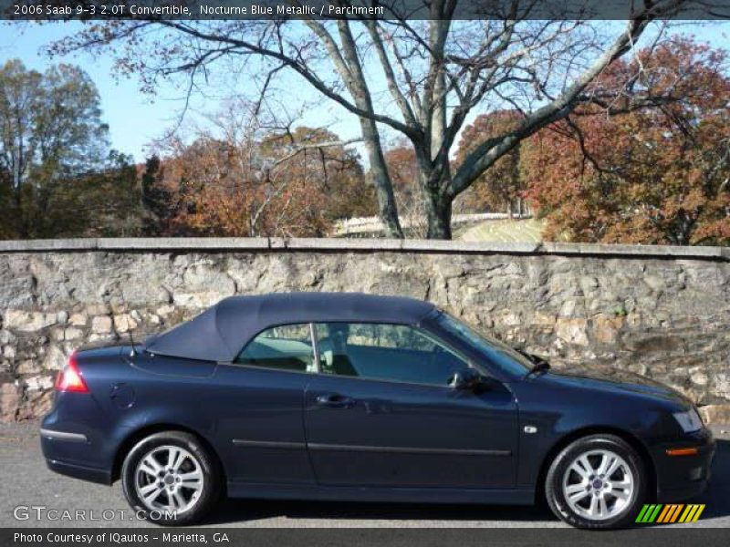 Nocturne Blue Metallic / Parchment 2006 Saab 9-3 2.0T Convertible