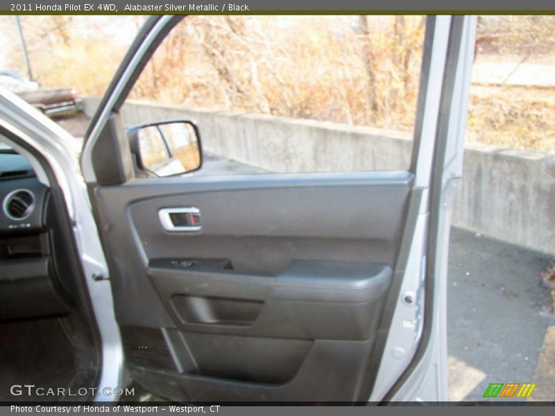 Alabaster Silver Metallic / Black 2011 Honda Pilot EX 4WD