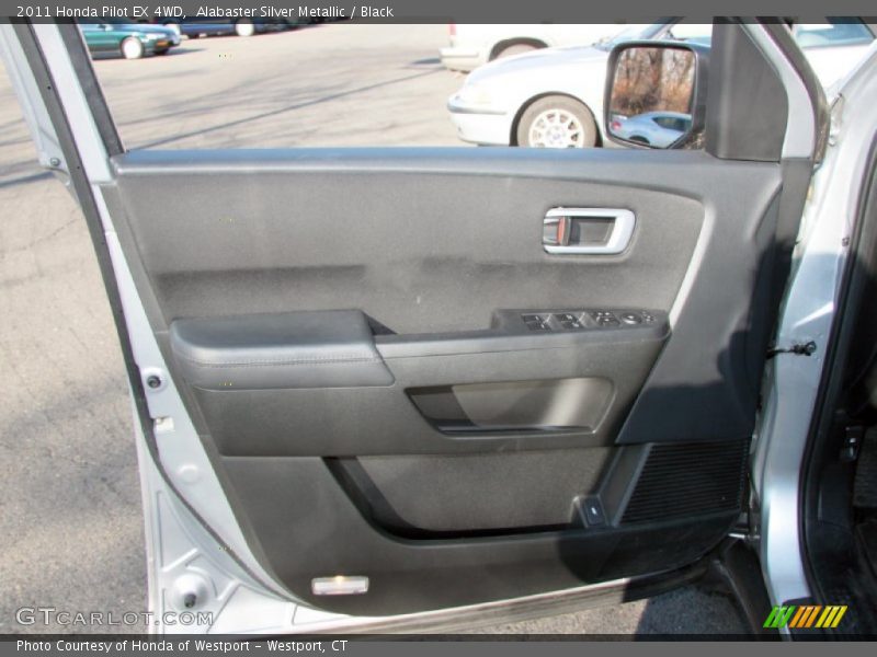 Alabaster Silver Metallic / Black 2011 Honda Pilot EX 4WD