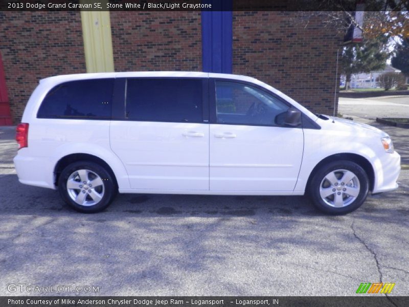 Stone White / Black/Light Graystone 2013 Dodge Grand Caravan SE
